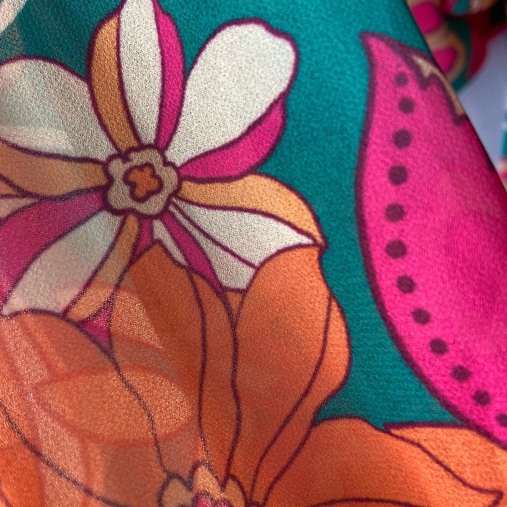 Baltic Born Floral Mini Dress in Pink & Green - Picture 9 of 12
